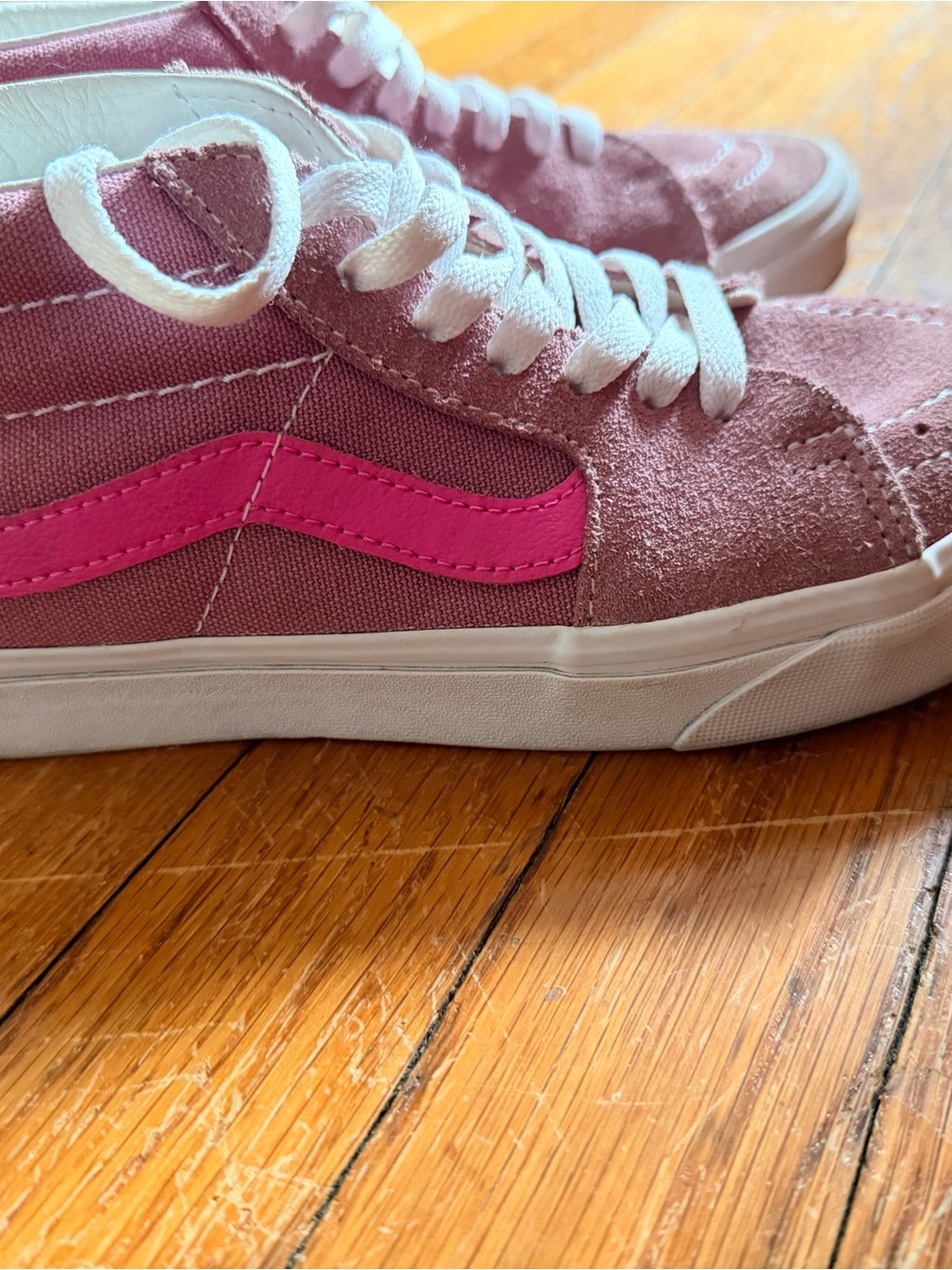 Vans Pink and Hot Pink Old Skool Sneakers